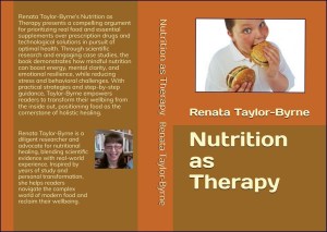 The hardback cover of Nutriton as Therapy